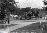 Harrogate, horse drawn coach on the Stray